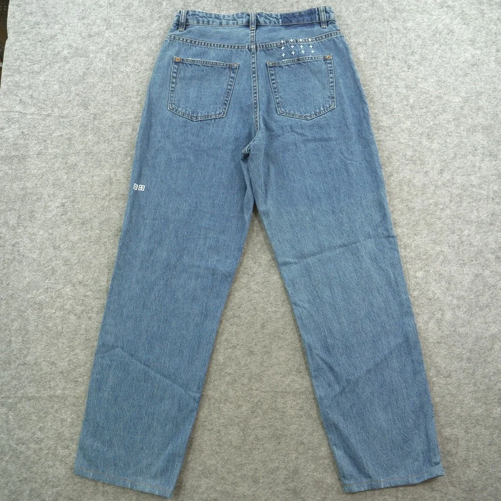 Ksubi Jeans Womens 30 Blue Playback Relaxed High Waist Denim Streetwear